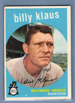 1959 Topps #299 Billy Klaus VG-EX(ST)    Set Break A
