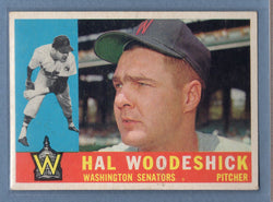 1960 Topps #454 Hal Woodeshick EX  GO480