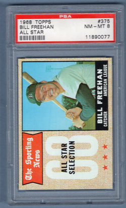 1968 Topps #375 Bill Freehan All Star (11890077) PSA 8