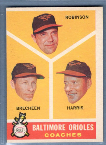 1960 Topps #455 Orioles Coaches VG(OC) Set Break 1