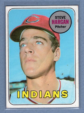 1969 Topps #348 Steve Hargan (pl) (c) VG  GO602