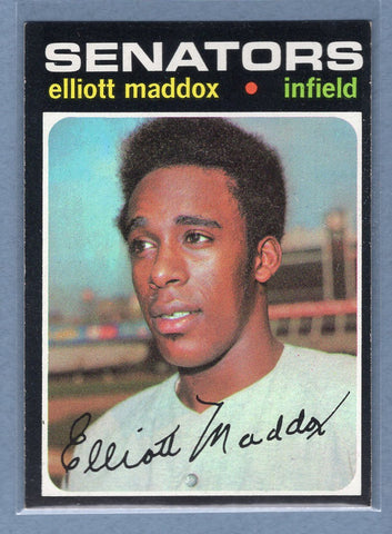 1971 Topps #11 Elliott Maddox  (a) EX-MT  GO550