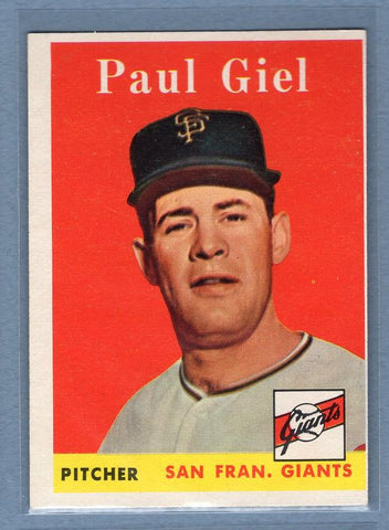 1958 Topps #308 Paul Giel VG-EX   GO167