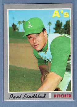 1970 Topps #408 Paul Lindblad  EX  GO695