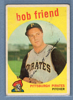 1959 Topps #460 Bob Friend (b) (st) VG   GO410