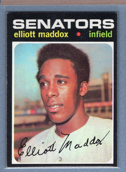 1971 Topps #11 Elliott Maddox  (b) EX-MT  GO550