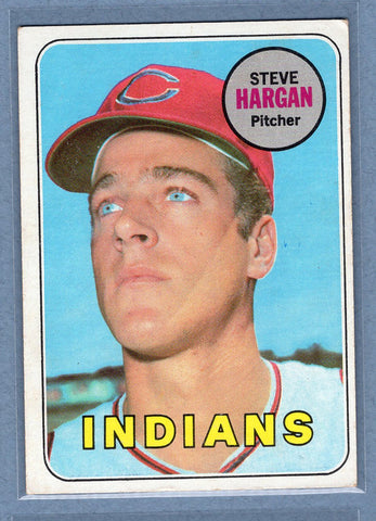 1969 Topps #348 Steve Hargan (d) EX  GO602