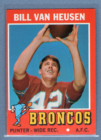 1971 Topps #9 Bill Van Heusen (e) EX-MT  GO600