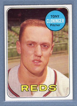 1969 Topps #492 Tony Cloninger EX-MT  GO477