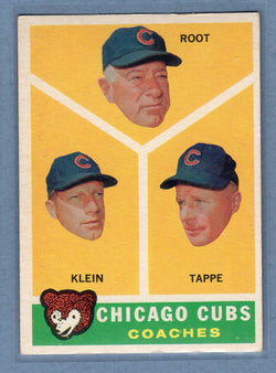 1960 Topps #457 Cubs Coaches EX  GO480