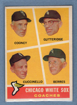 1960 Topps #458 White Sox Coaches EX  GO480