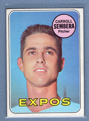 1969 Topps #351 Carroll Sembera (mk) (a) VG-EX  GO602