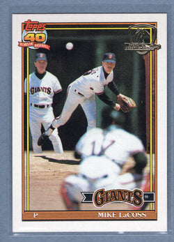 1991 Topps Desert Shield #242 Mike LaCoss  NM  GO600