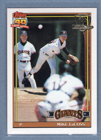 1991 Topps Desert Shield #242 Mike LaCoss  NM  GO600