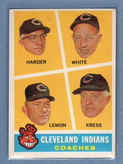 1960 Topps #460 Bob Lemon Coach (HOF) EX  GO480