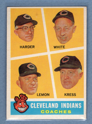 1960 Topps #460 Bob Lemon Coach (HOF) EX  GO480