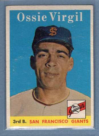1958 Topps #107 Ossie Virgil (e) VG  GO501