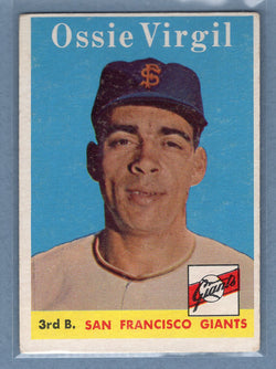 1958 Topps #107 Ossie Virgil (f) VG  GO501