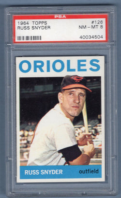 1964 Topps #126 Russ Snyder (40034504) PSA 8