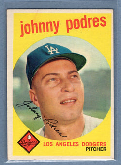 1959 Topps #495 Johnny Podres EX  GOWA
