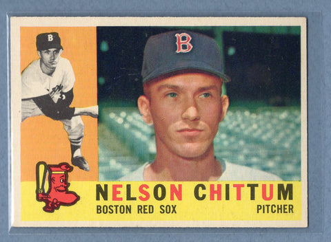 1960 Topps #296 Nelson Chittum EX-MT  GO100