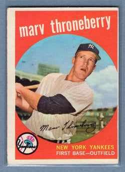 1959 Topps #326 Marv Throneberry VG-EX    Set Break A