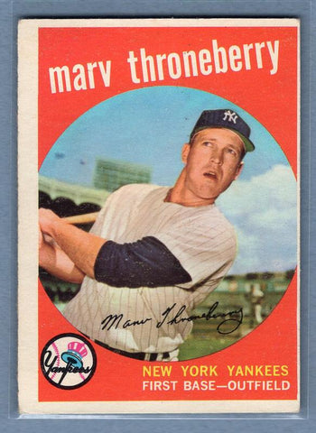 1959 Topps #326 Marv Throneberry VG-EX    Set Break A