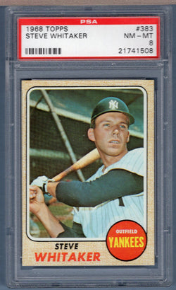 1968 Topps #383 Steve Whitaker (21741508) PSA 8