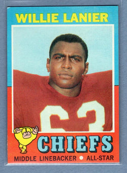 1971 Topps #114 Willie Lanier (R) (HOF) EX    GO129