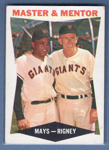 1960 Topps #7 Master & Mentor (Mays, etc.) VG-EX Set Break