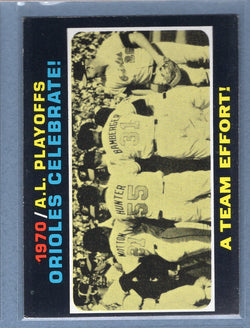 1971 Topps #198 Orioles Celebrate (A Team Effort)   EX-MT  GO340