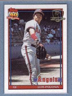 1991 Topps Desert Shield #107 Luis Polonia  NM  GO500