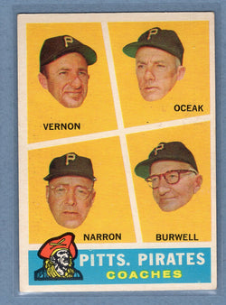 1960 Topps #467 Pirates Coaches EX  GO480