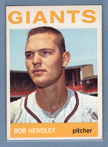 1964 Topps #189 Bob Hendley EX-MT  GO522