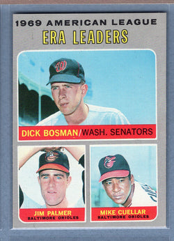 1970 Topps #68 AL ERA Leaders (Palmer, etc.)  EX-MT  GO680