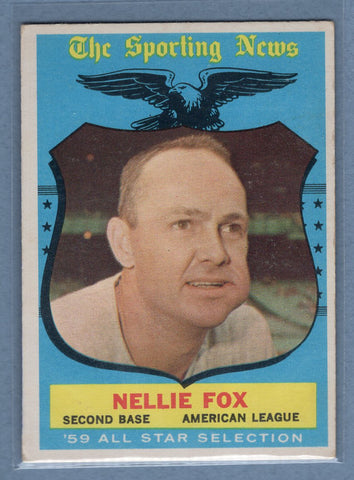 1959 Topps #556 Nellie Fox All Star (HOF) EX  GOWA