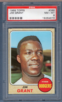 1968 Topps #398 Jim Grant (19264676) PSA 8