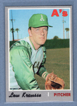 1970 Topps #233 Lew Krausse   EX-MT  GO900