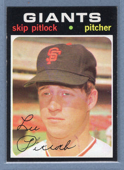 1971 Topps #19 Skip Pitlock  (c) EX-MT  GO550
