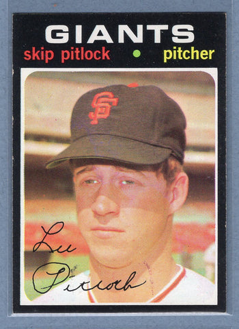 1971 Topps #19 Skip Pitlock  (c) EX-MT  GO550