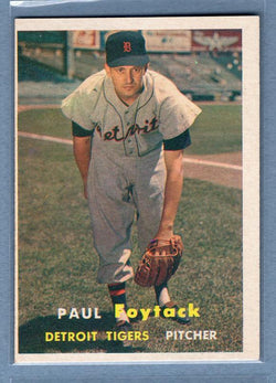 1957 Topps #77 Paul Foytack EX-MT  GO87