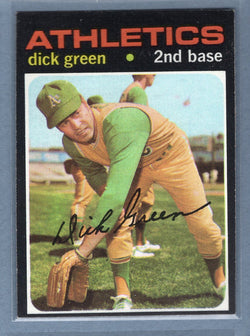1971 Topps #258 Dick Green  (d) EX-MT  GO775