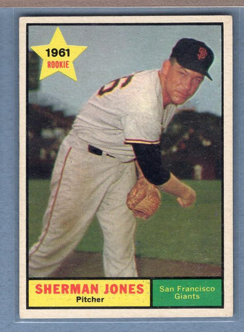 1961 Topps #161 Sherman Jones EX   GO195