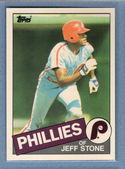 1985 Topps Tiffany #476 Jeff Stone NM