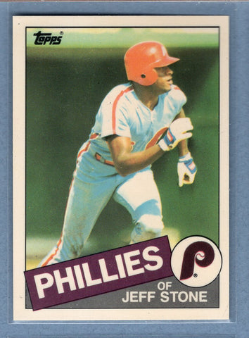 1985 Topps Tiffany #476 Jeff Stone NM