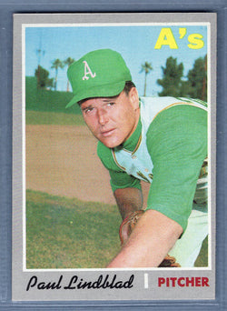 1970 Topps #408 Paul Lindblad  EX-MT  SB2