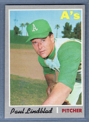 1970 Topps #408 Paul Lindblad  EX-MT  SB2
