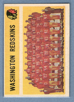 1960 Topps #132 Washington Redskins Team Card (Checklist 67-132) (a) EX  GO801