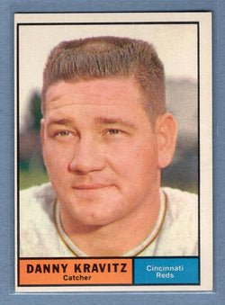 1961 Topps #166 Danny Kravitz EX   GO195
