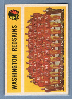 1960 Topps #132 Washington Redskins Team Card (Checklist 67-132) (b) (st) VG  GO801
